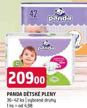 Terno Panda dětské pleny 36-42 ks nabídka
