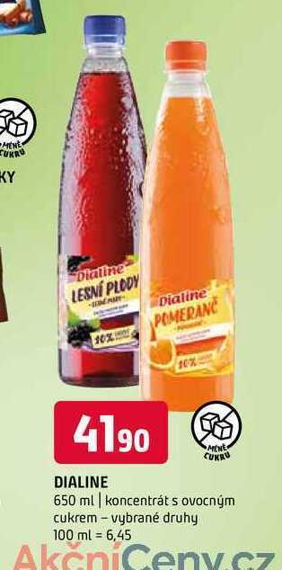 Terno Dialine 650 ml | koncentrát s ovocným cukrem - vybrané druhy nabídka