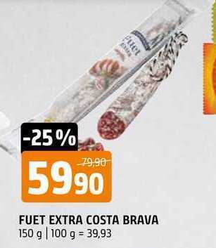 Terno Fuet extra costa brava 150 g nabídka