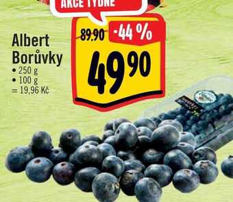 Albert Albert borůvky • 250 g nabídka