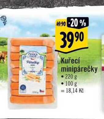 Albert Kuřecí minipárečky 220 g nabídka