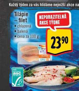 Albert Tilápie - filet 100 g nabídka
