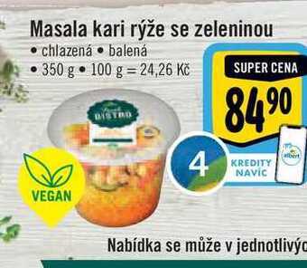 Albert Masala kari rýže se zeleninou 350 g nabídka