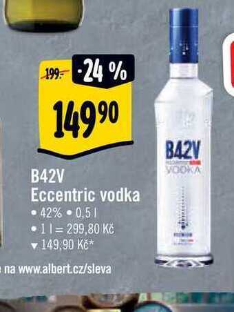 Albert B42v eccentric vodka • 42% 0,5 l nabídka
