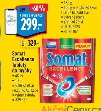 Albert Somat excellence tablety do myčky • 48 ks nabídka