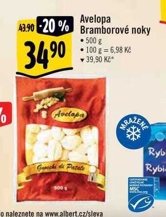 Albert Avelopa bramborové noky 500 g nabídka