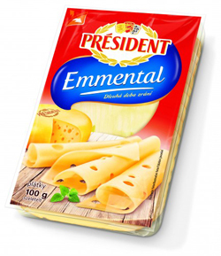 Tesco Président plátkový sýr 100g, vybrané druhy nabídka