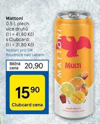 Tesco Mattoni 0.5 l. plech nabídka