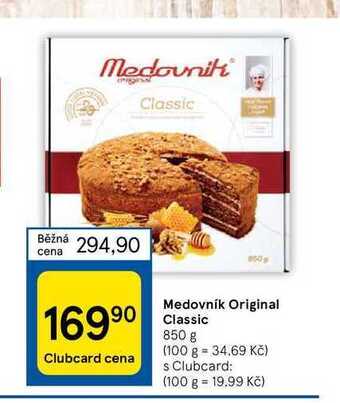 Tesco Medovník original classic 850 g nabídka