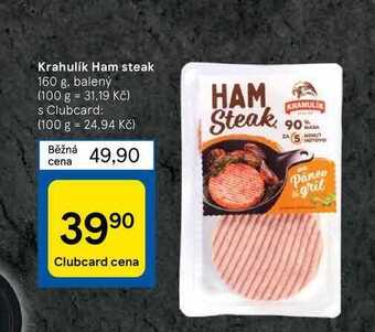 Tesco Krahulik ham steak 160 g nabídka
