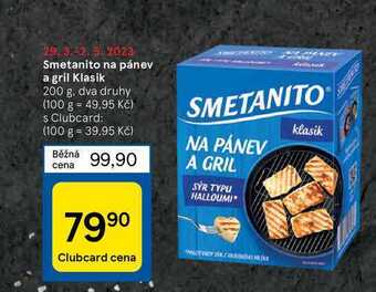 Tesco Smetanito na pánev a gril klasik 200 g nabídka