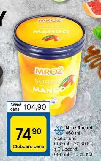 Tesco Mrož sorbet 460 ml nabídka