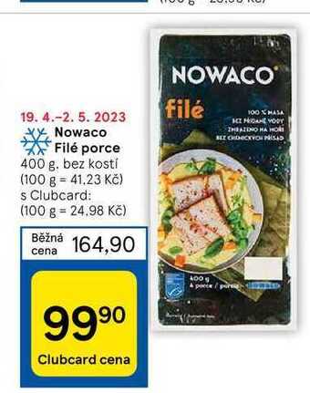 Tesco Nowaco filé porce 400 g nabídka