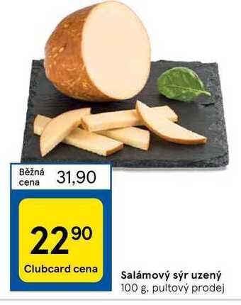 Tesco Salámový sýr uzený 100 g nabídka