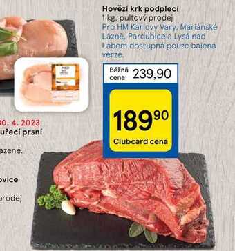 Tesco Hovězí krk podplecí 1 kg nabídka