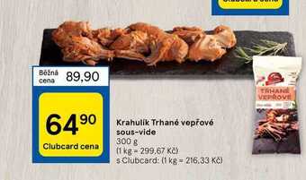 Tesco Krahulík trhané vepřové sous-vide 300 g nabídka