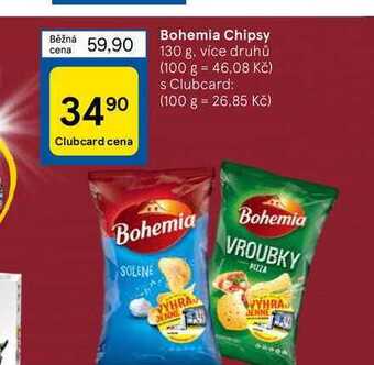 Tesco Bohemia chipsy 130 g nabídka
