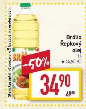 Billa Řepkový brölio olej 1l nabídka