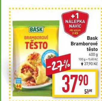 Billa Bask bramborové těsto 400 g nabídka
