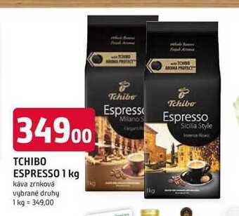 Trefa Tchibo espresso 1 kg káva zrnková nabídka