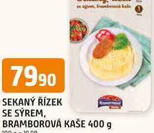 Trefa Sekaný řízek se sýrem, bramborová kaše 400 g nabídka