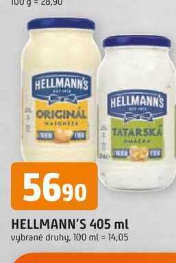 Trefa Hellmann's tatarská omáčka, majonéza 405ml nabídka