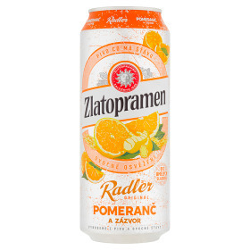 Trefa Zlatopramen radler 0,5 l (plech), vybrané druhy 0.5l nabídka