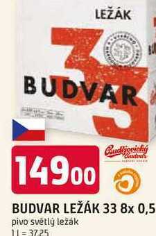Trefa Budweiser budvar b:original světlý ležák 8 x 0,50l nabídka