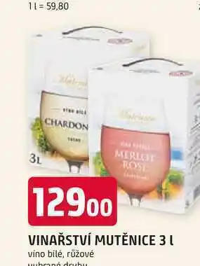 Trefa Vinařství mutěnice 3l vino bílé nabídka