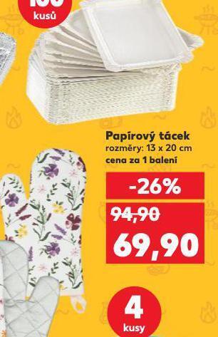 Kaufland Papírový tácek nabídka