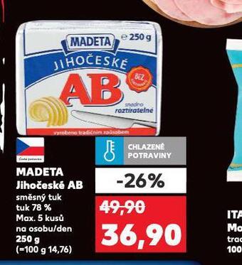 Kaufland Madeta jihočeské ab nabídka