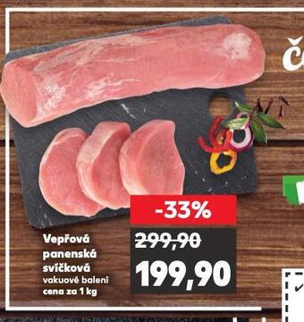 Kaufland Vepřová panenská svíčková nabídka