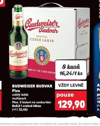 Kaufland Pivo budweiser budvar original nabídka