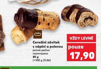 Kaufland Cereální závitek s náplní a polevou nabídka