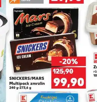 Kaufland Snickers / mars multipack zmrzlin nabídka
