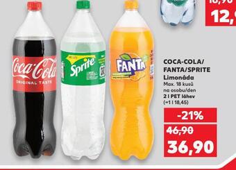 Kaufland Coca cola, fanta, sprite nabídka