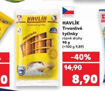Kaufland Havlík trvanlivé tyčinky nabídka