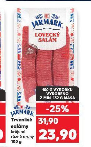 Kaufland Trvanlivé salámy nabídka