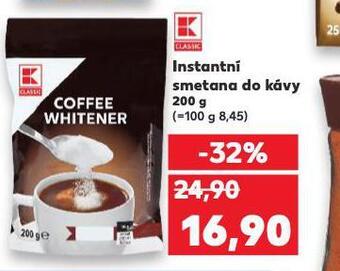Kaufland Instantní smetana do kávy nabídka