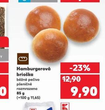 Kaufland Hamburgerová brioška nabídka