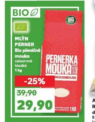 Kaufland Mlýn perner bio ošeničná mouka celozrnná nabídka