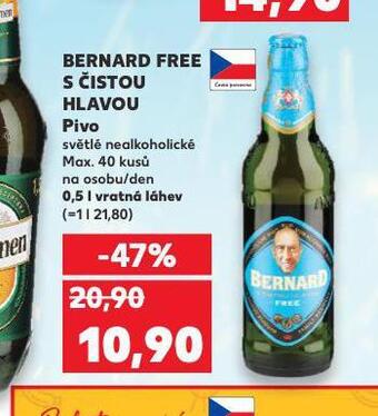 Kaufland Bernard free s čistou hlavou nabídka