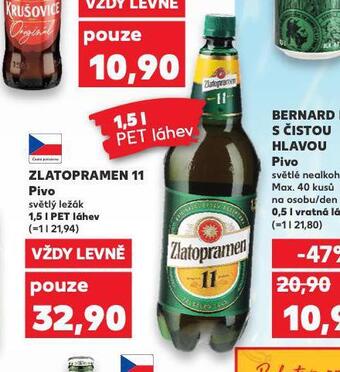 Kaufland Pivo zlatopramen 11 nabídka