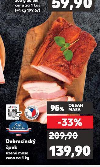 Kaufland Debrecínský špek nabídka