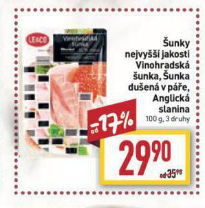 Billa Vinohradská šunka nabídka