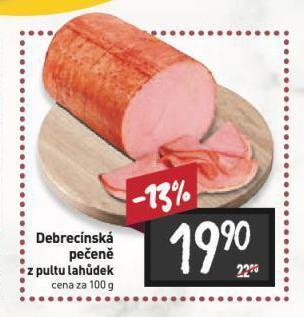 Billa Debrecínská pečeně nabídka