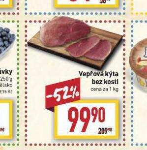 Billa Vepřová kýta bez kosti nabídka