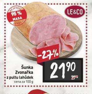 Billa Šunka zvonařka nabídka