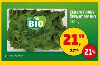 Penny Market Čerstvý baby špenát my bio, 100 g nabídka