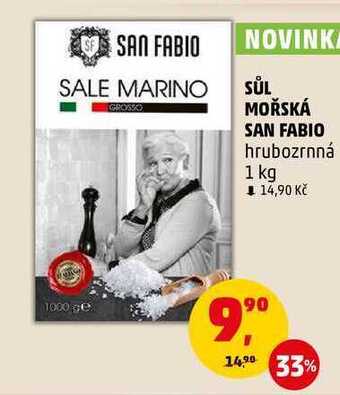 Penny Market Sůl mořská san fabio, 1 kg nabídka